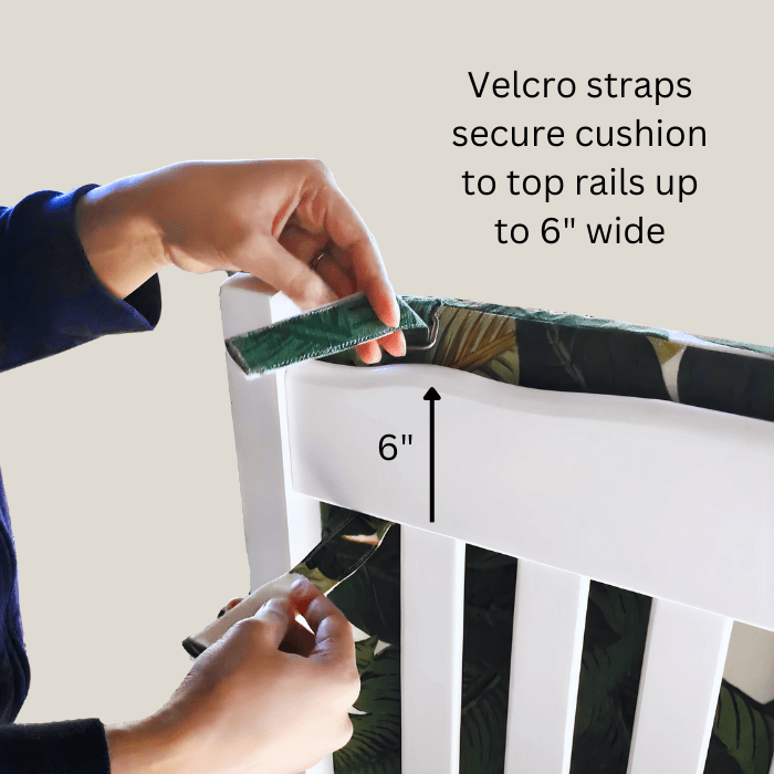 Rockin Cushions Rocking Chair Cushion Blue and White Hydrangea Floral Rocking Chair Cushion